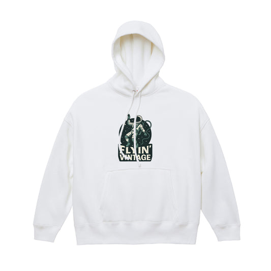 ビッグシルエット スウェット プルオーバー パーカ(裏起毛) white image