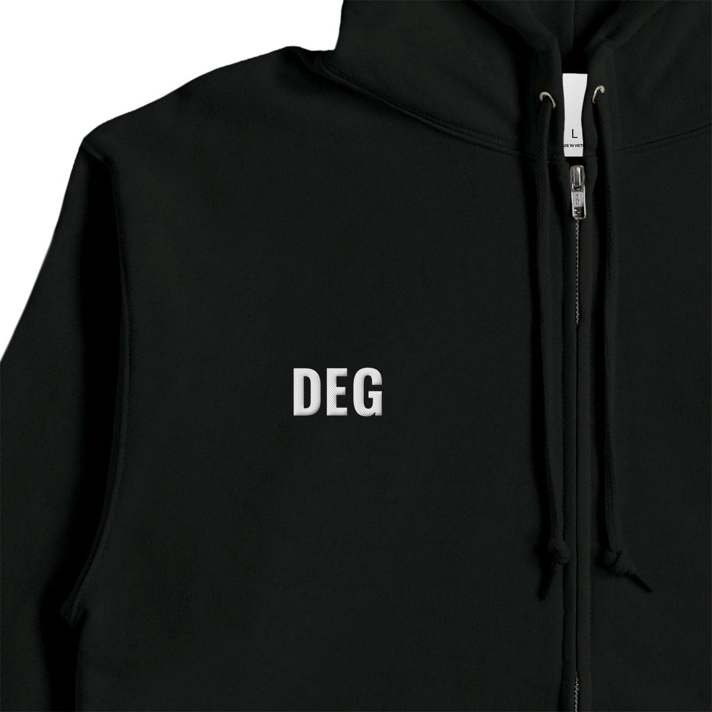 フレンチテリージップパーカー black image