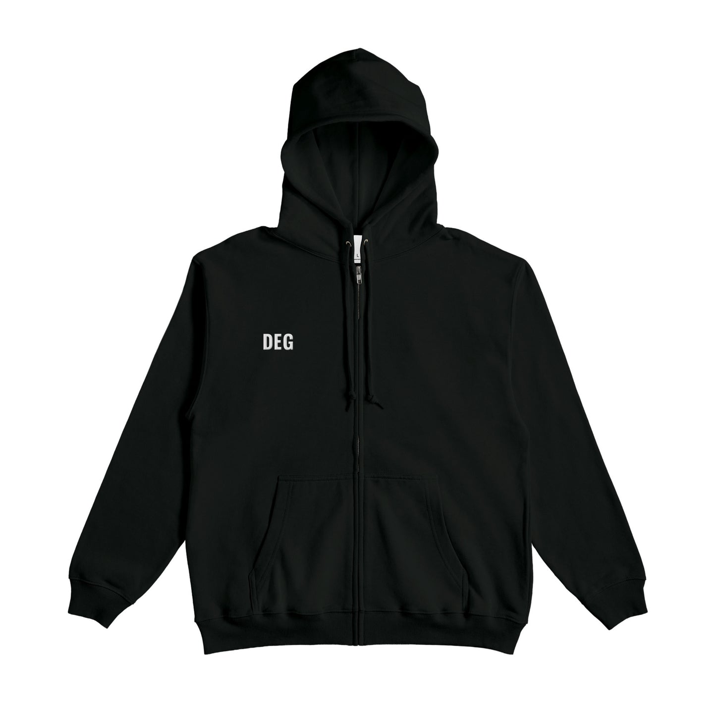 フレンチテリージップパーカー black image