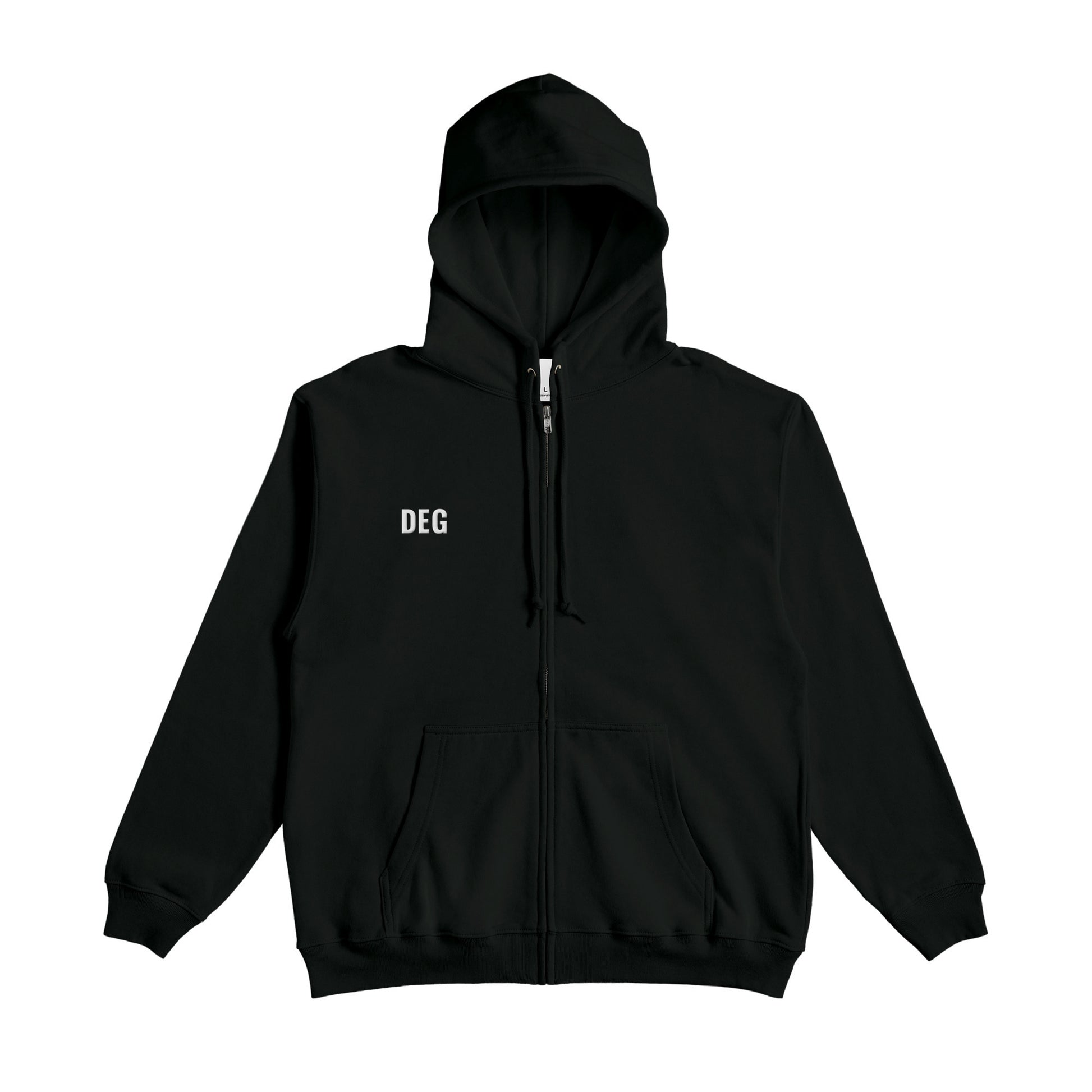 フレンチテリージップパーカー black image