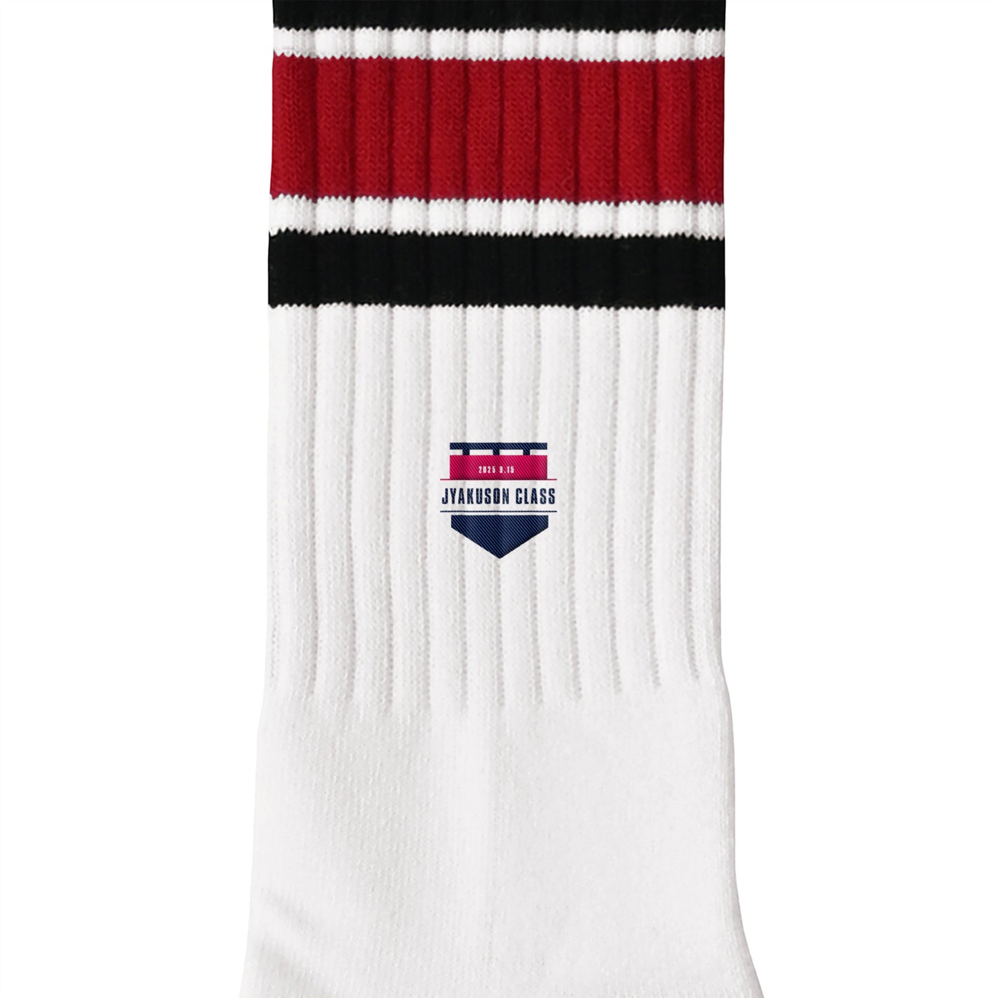 長袖ソックス white-x-black-x-red image