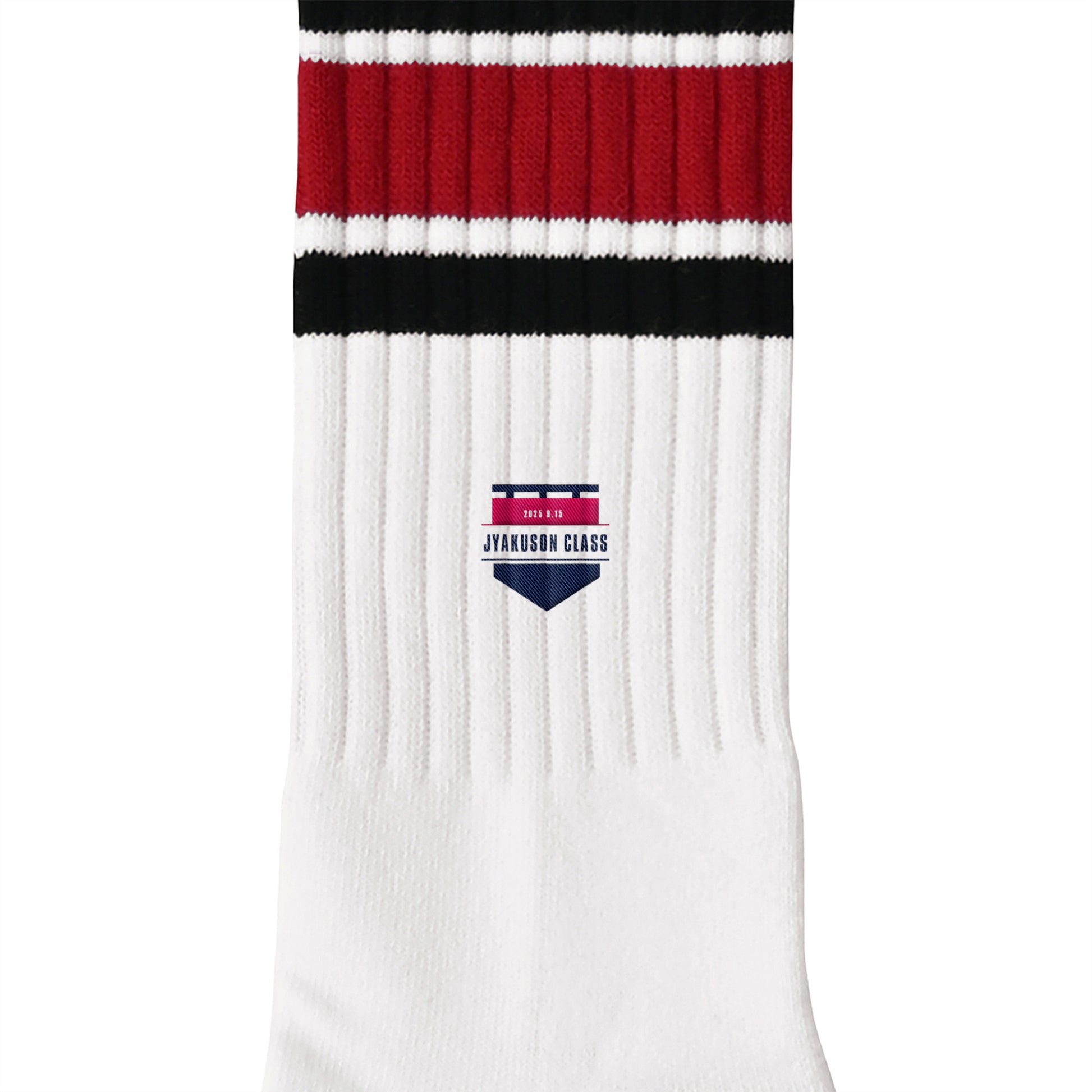 長袖ソックス white-x-black-x-red image