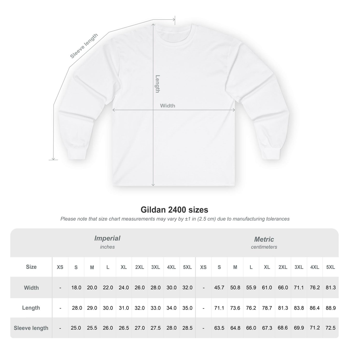 ユニセックス　ロングスリーブTシャツ