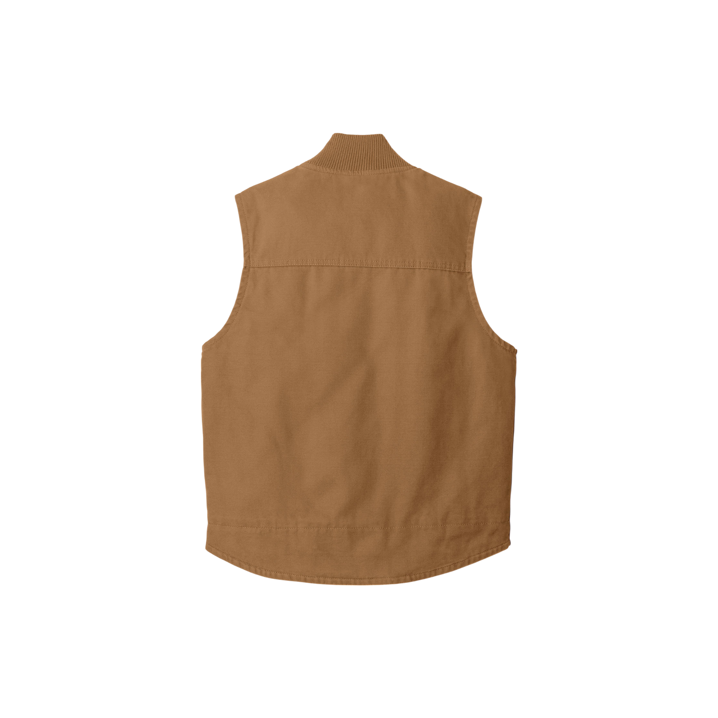 ユニセックス　ウォッシュドダッククロス製ワークベスト　胸元DEGイニシャル刺繍
