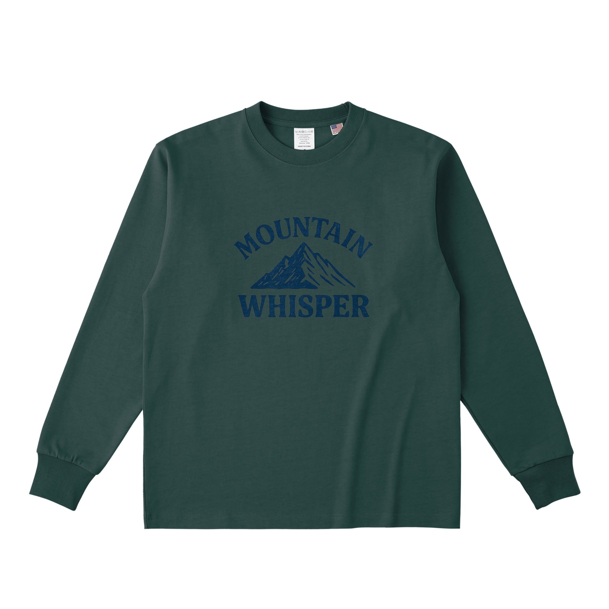 コットンロングTシャツ dark-green image