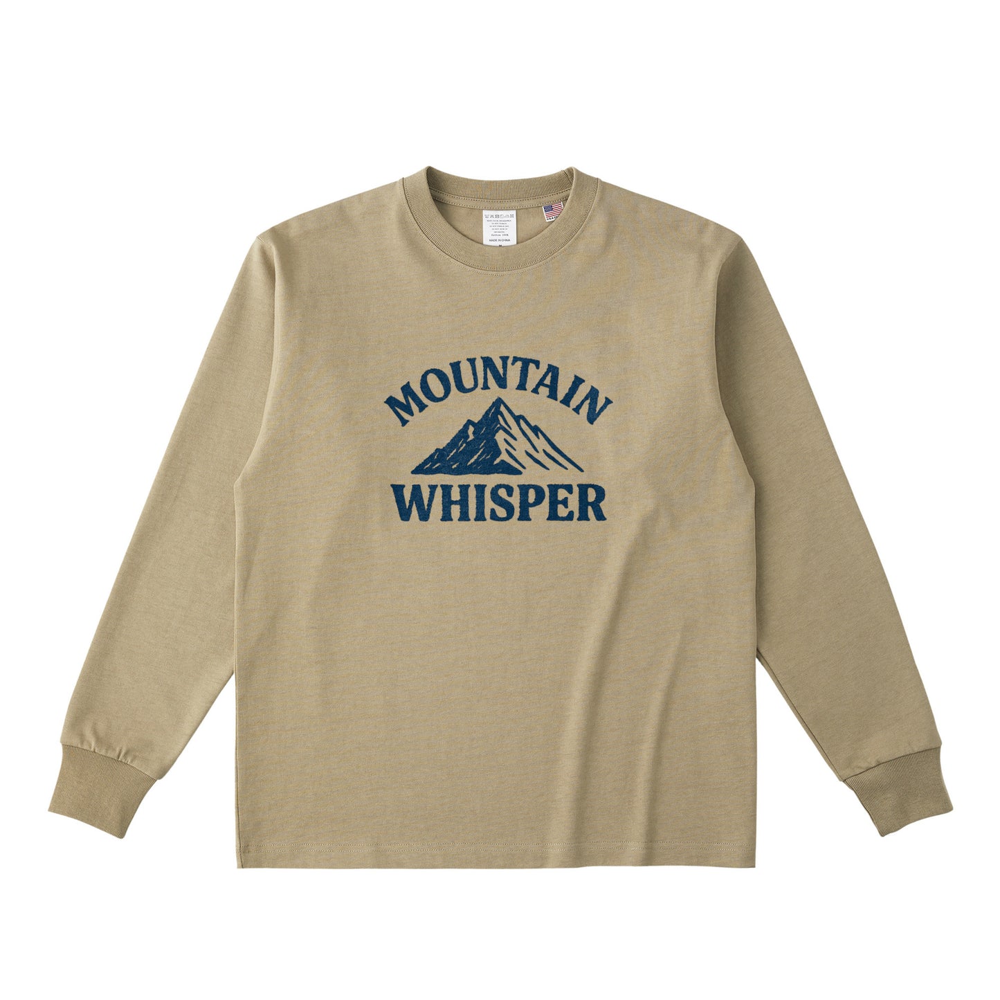 コットンロングTシャツ dull-sand image