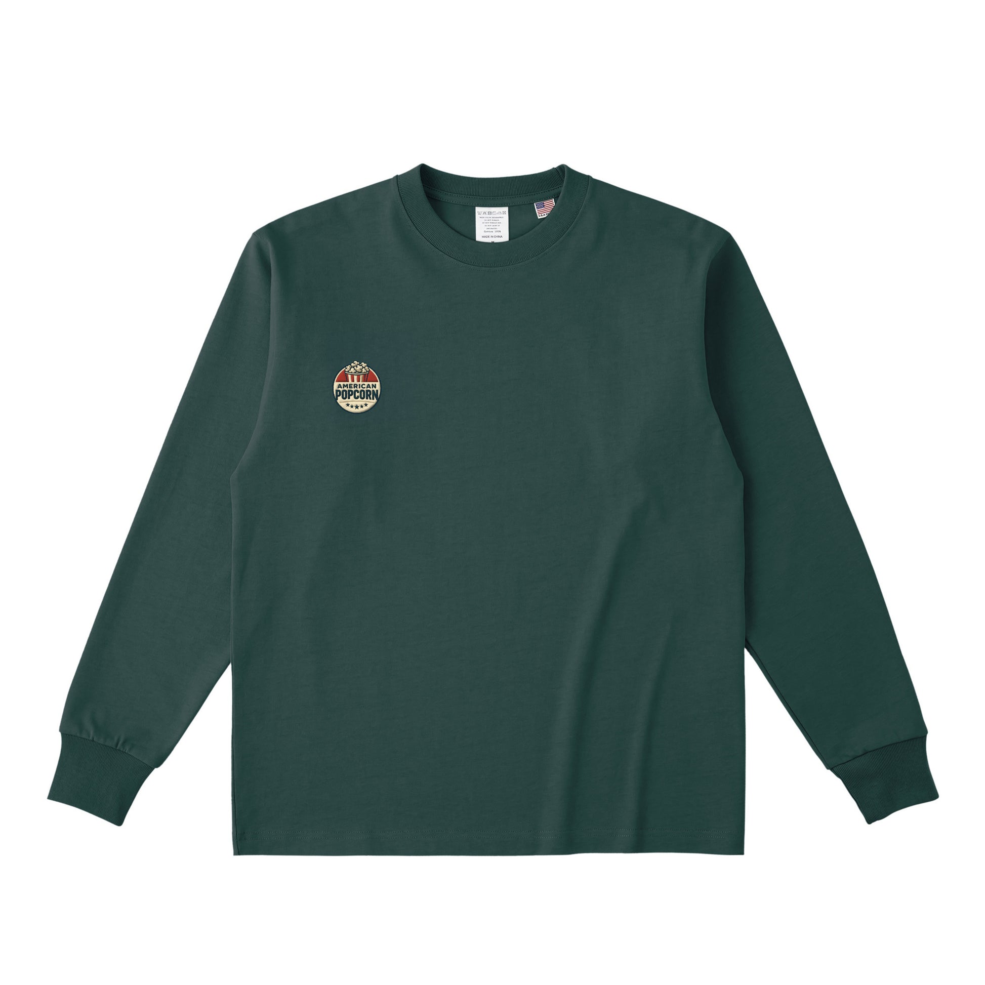 コットンロングスリーブTシャツ　 dark-green image