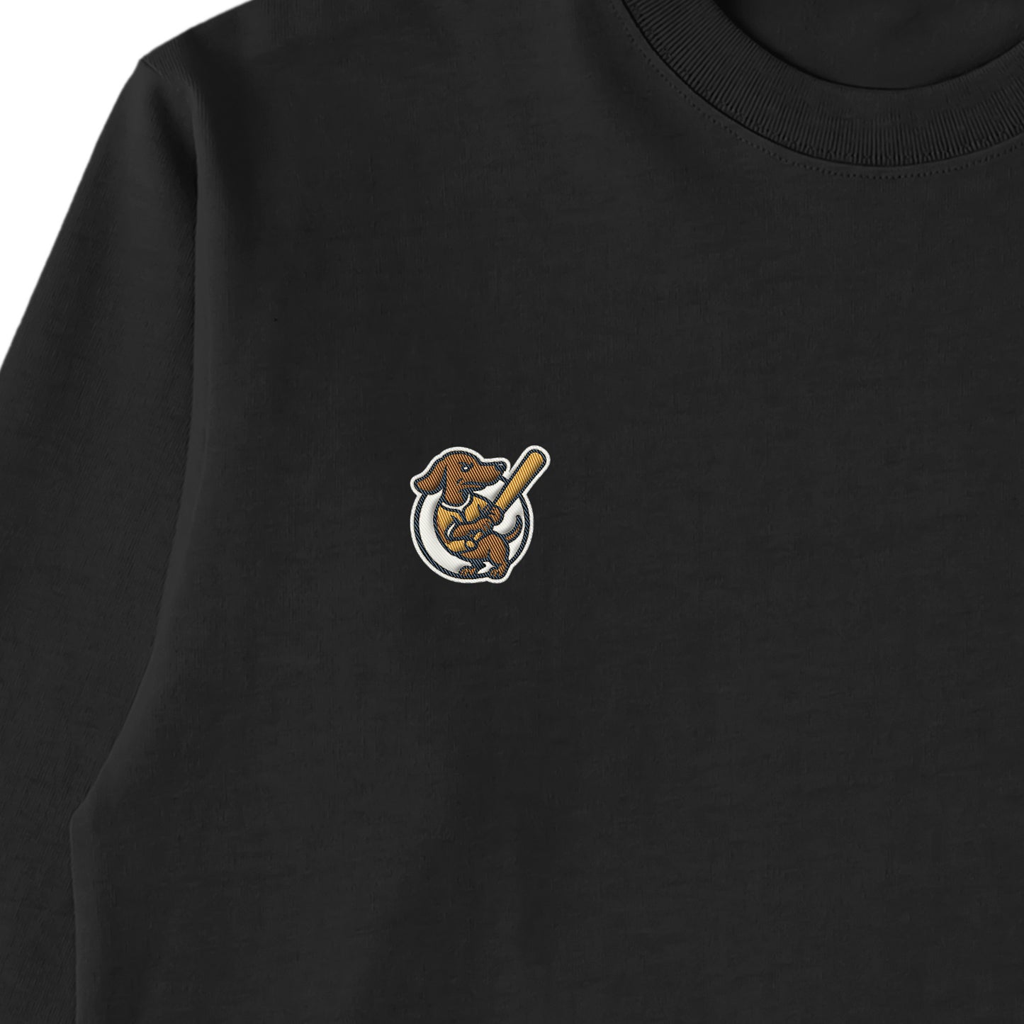 コットンロングスリーブTシャツ deep-black image