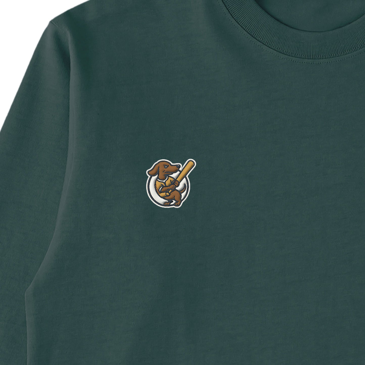 コットンロングスリーブTシャツ dark-green image