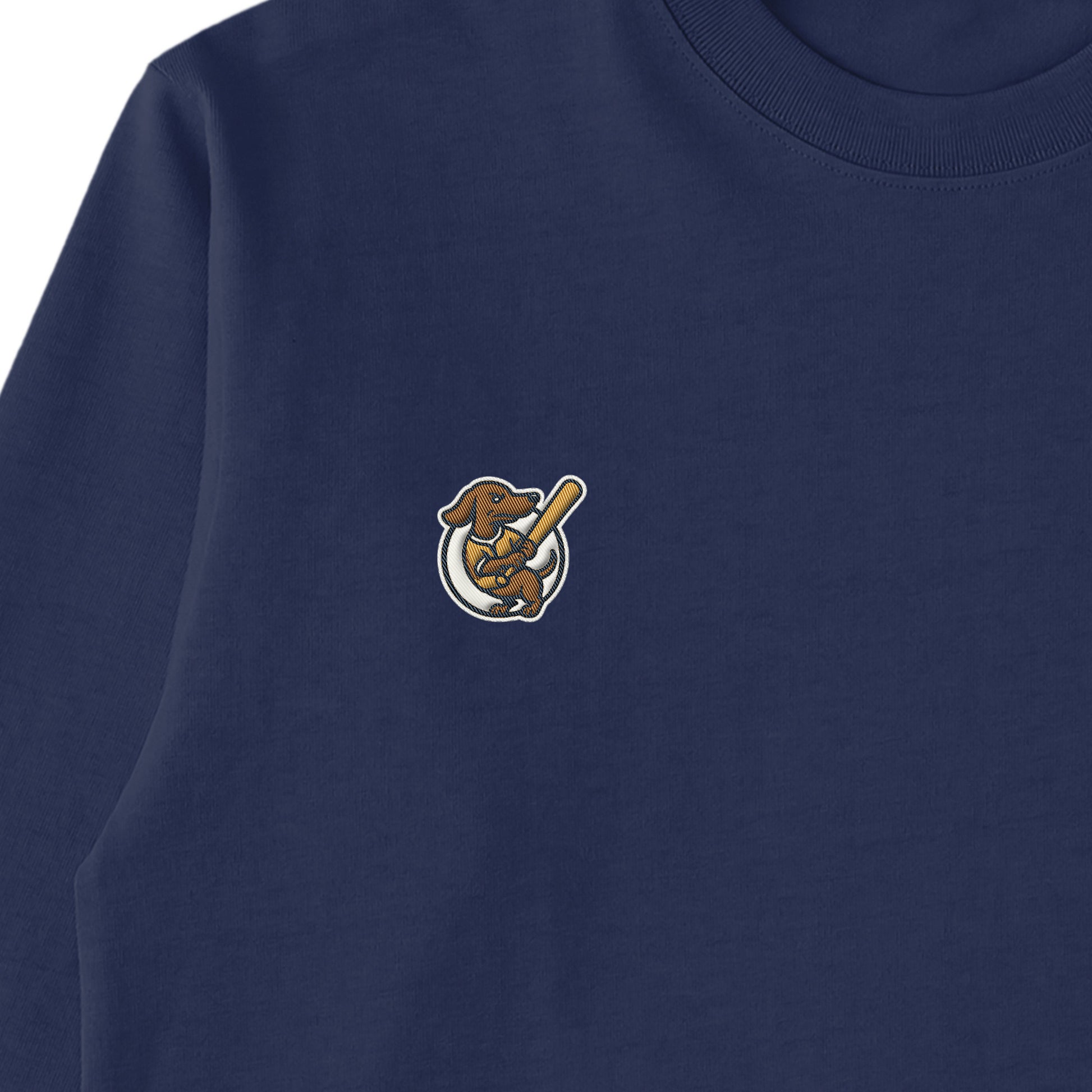 コットンロングスリーブTシャツ navy image