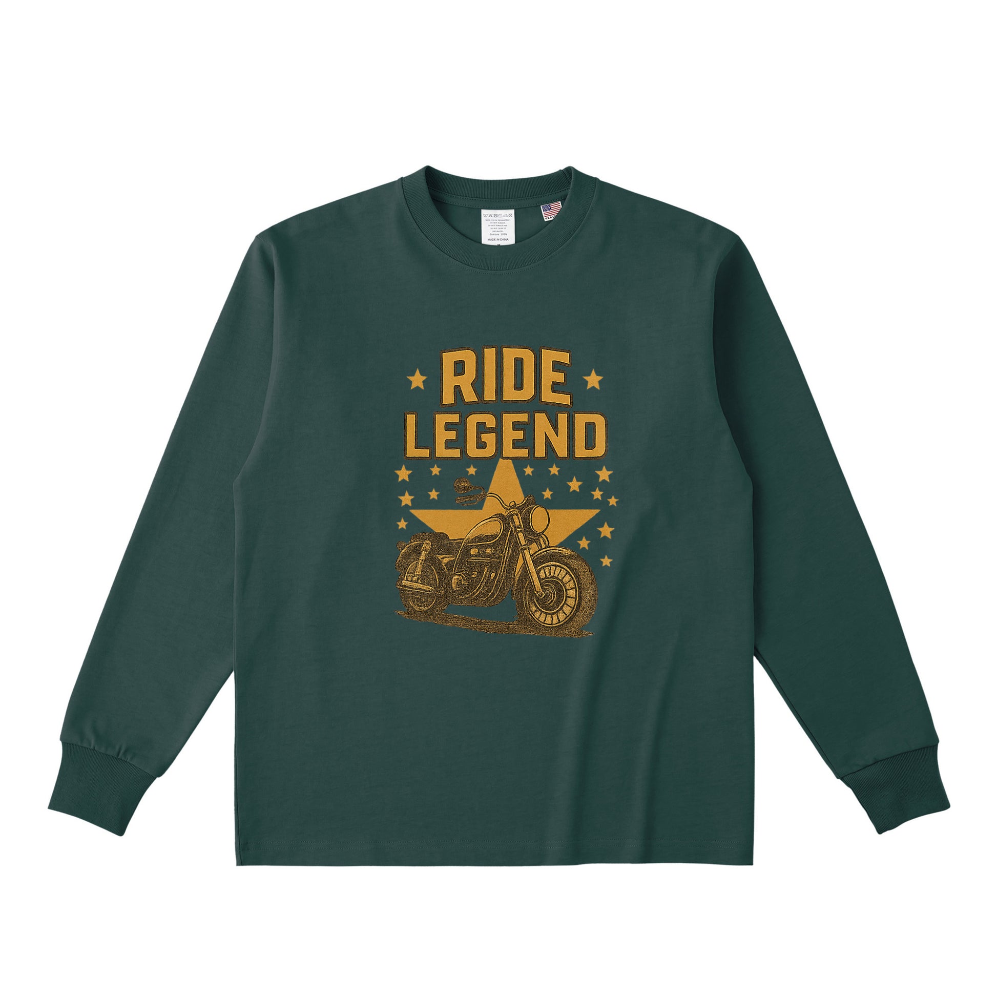 コットンロングスリーブTシャツ dark-green image