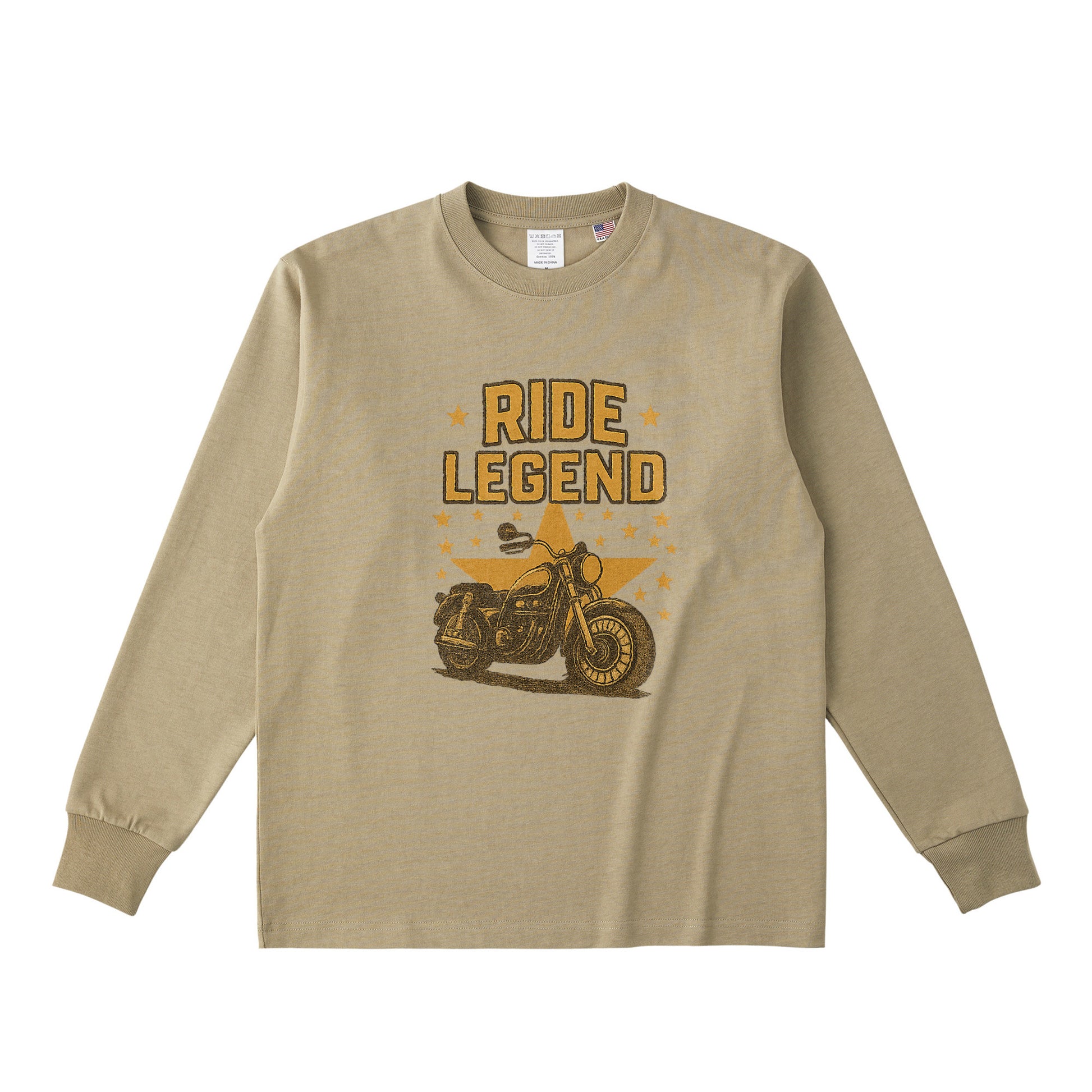 コットンロングスリーブTシャツ dull-sand image