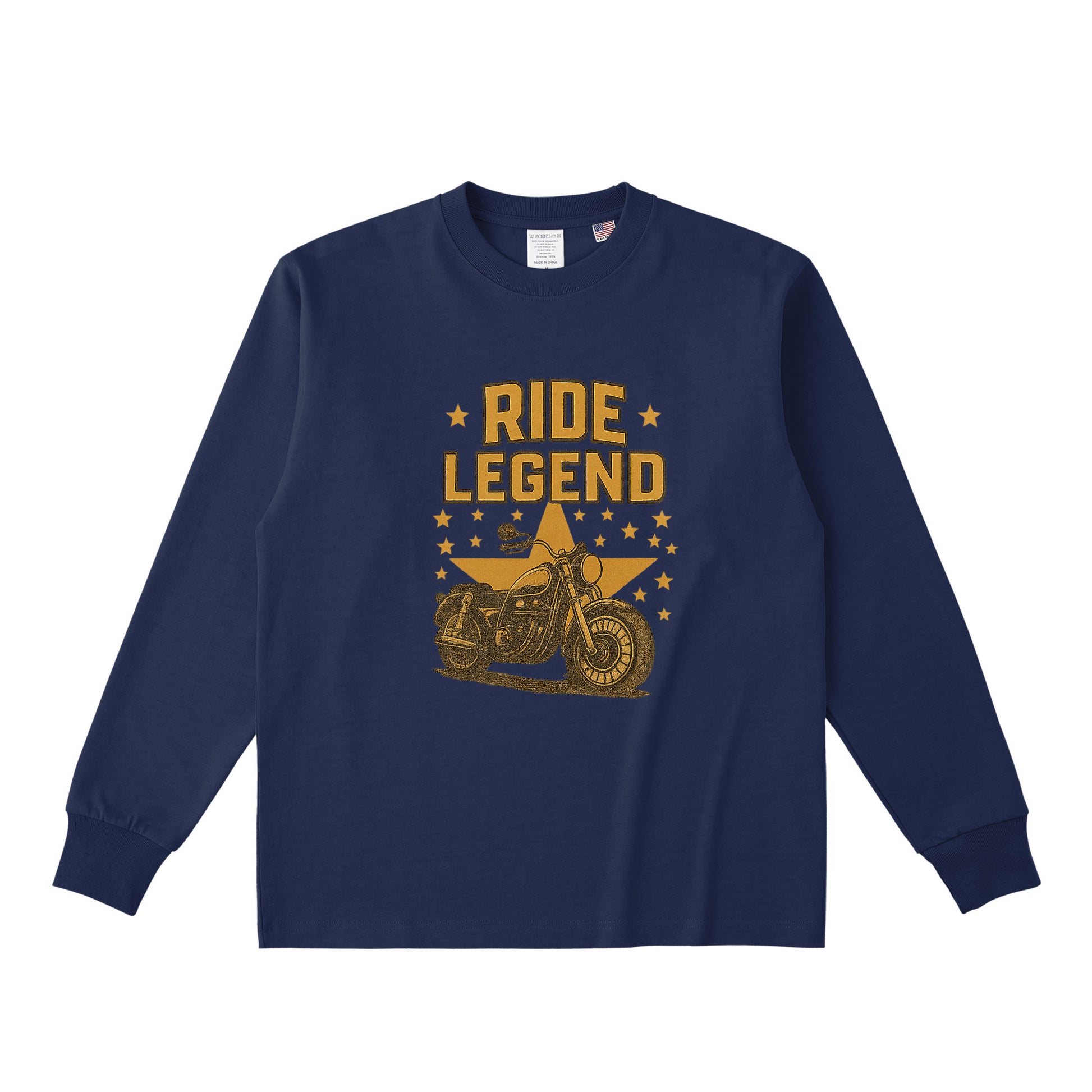 コットンロングスリーブTシャツ navy image
