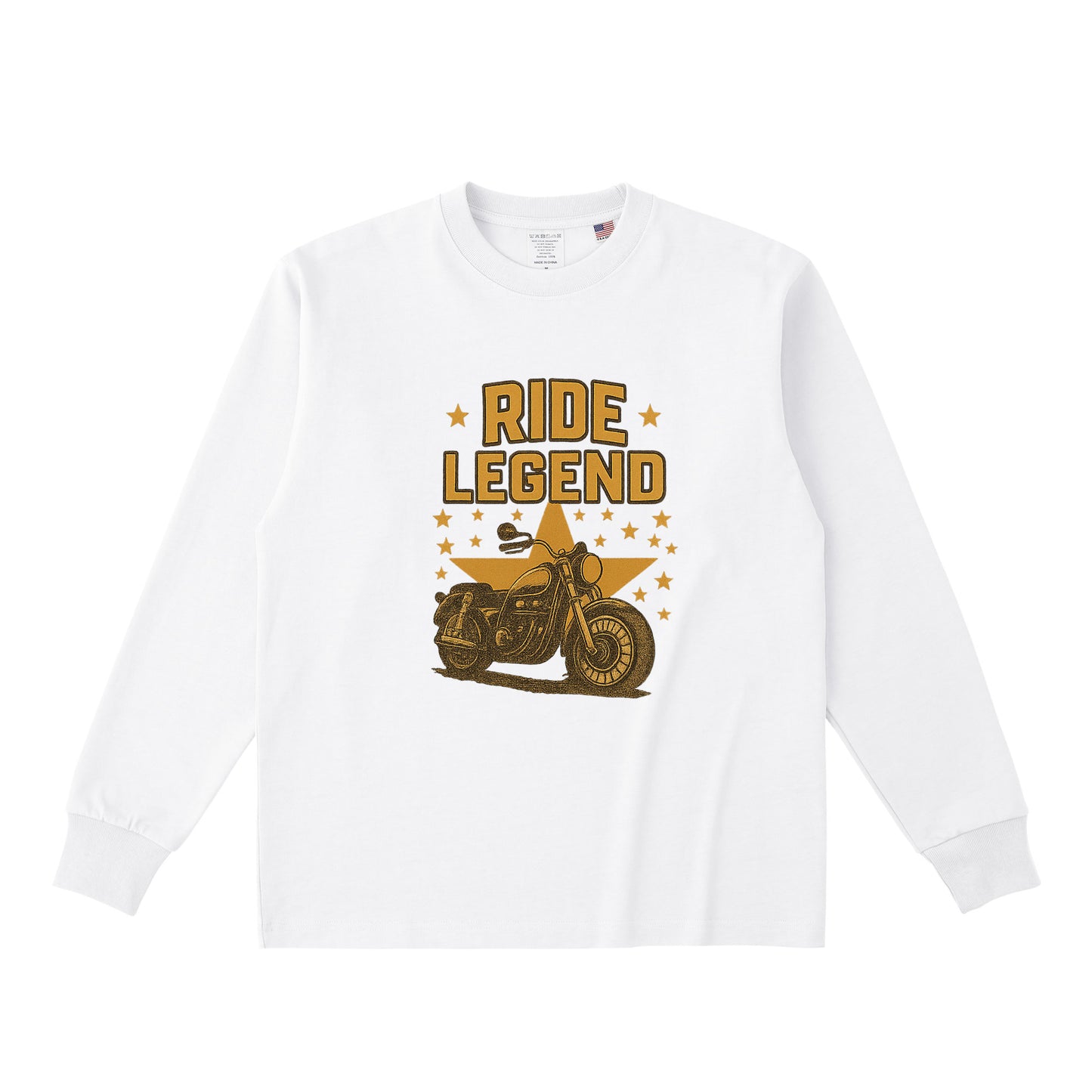 コットンロングスリーブTシャツ white image