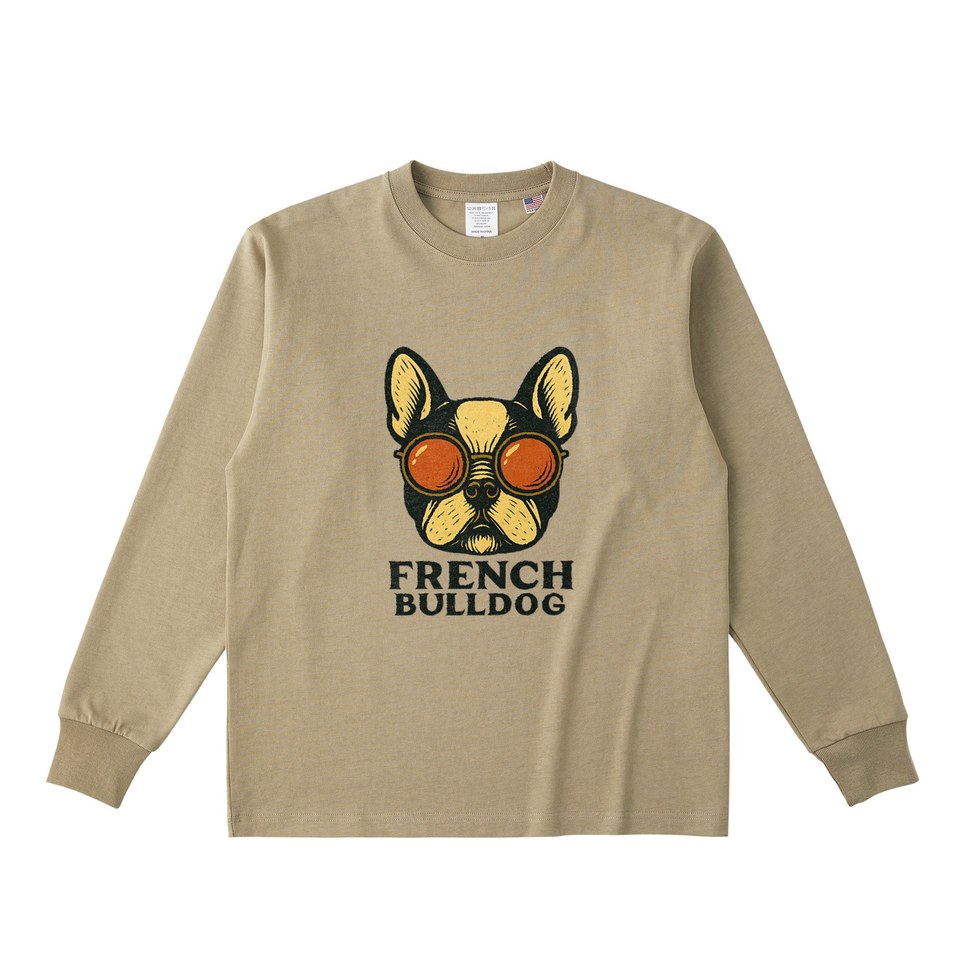 コットンロングスリーブTシャツ dull-sand image