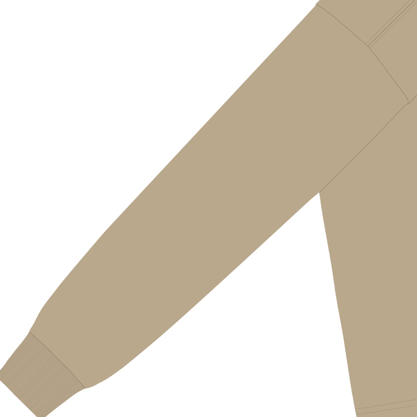 コットンロングスリーブTシャツ dull-sand image