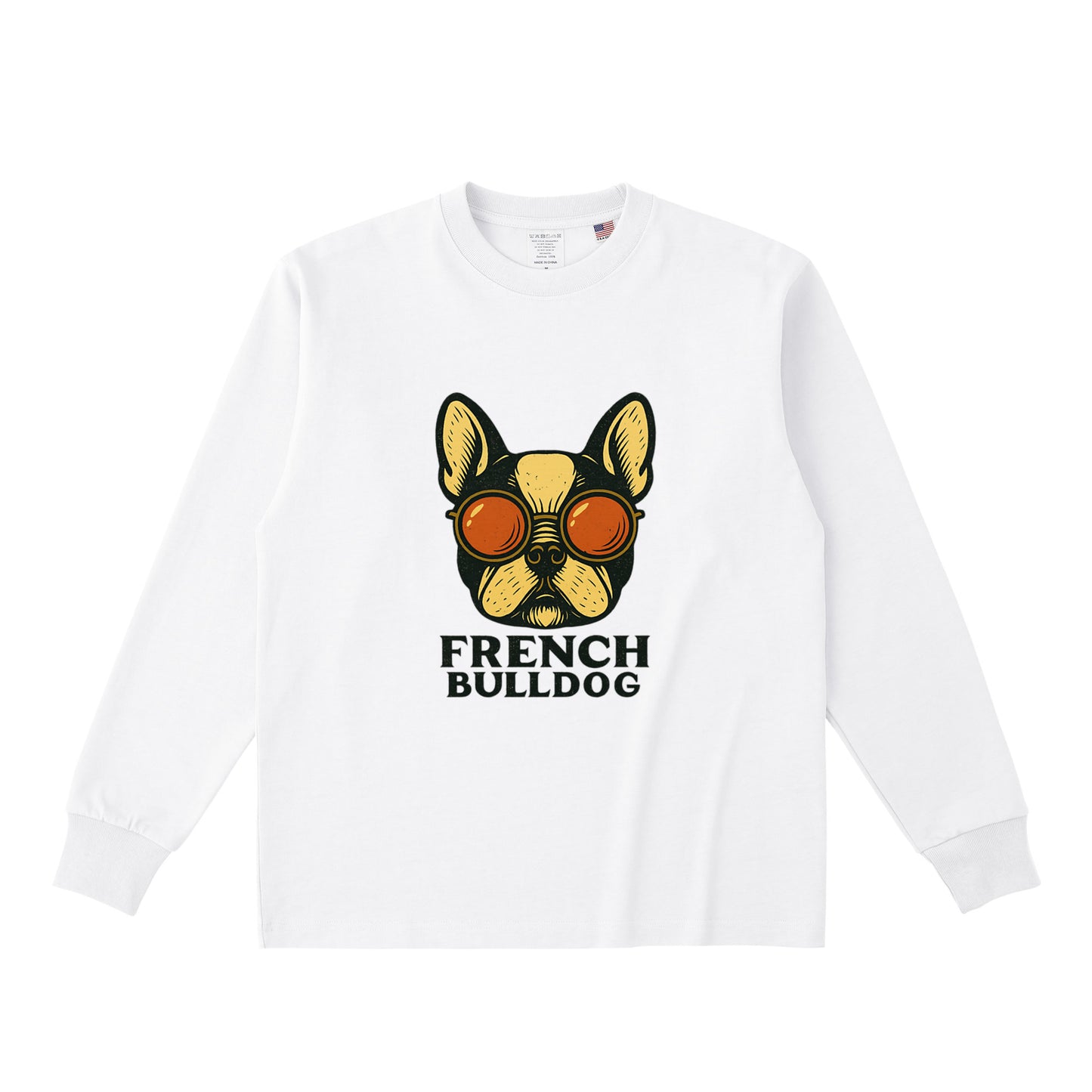 コットンロングスリーブTシャツ white image