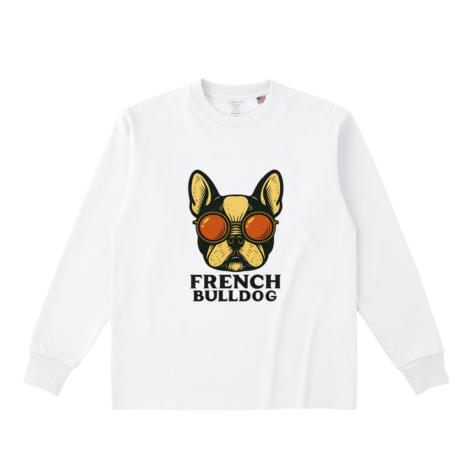 コットンロングスリーブTシャツ white image