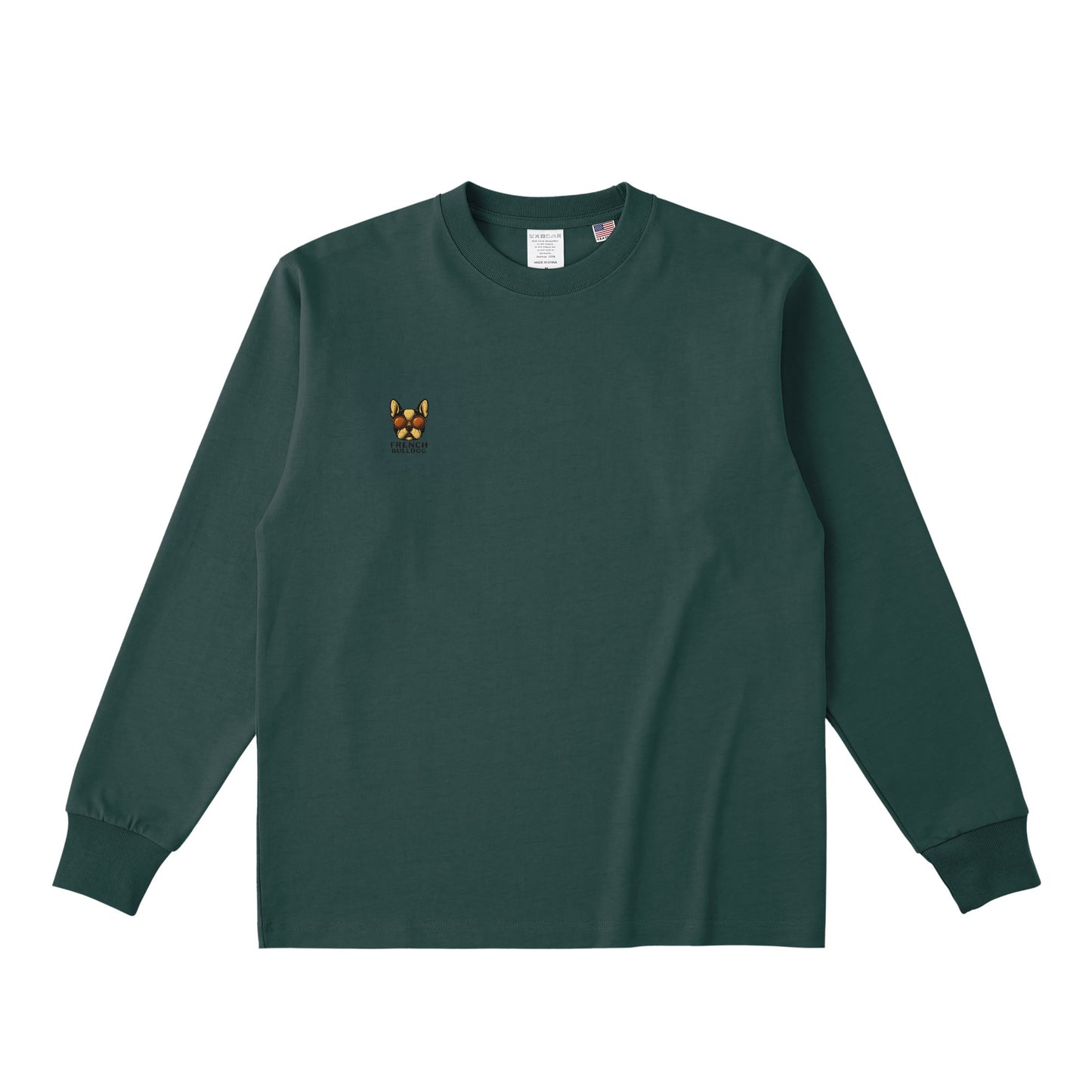 コットンロングスリーブTシャツ dark-green image
