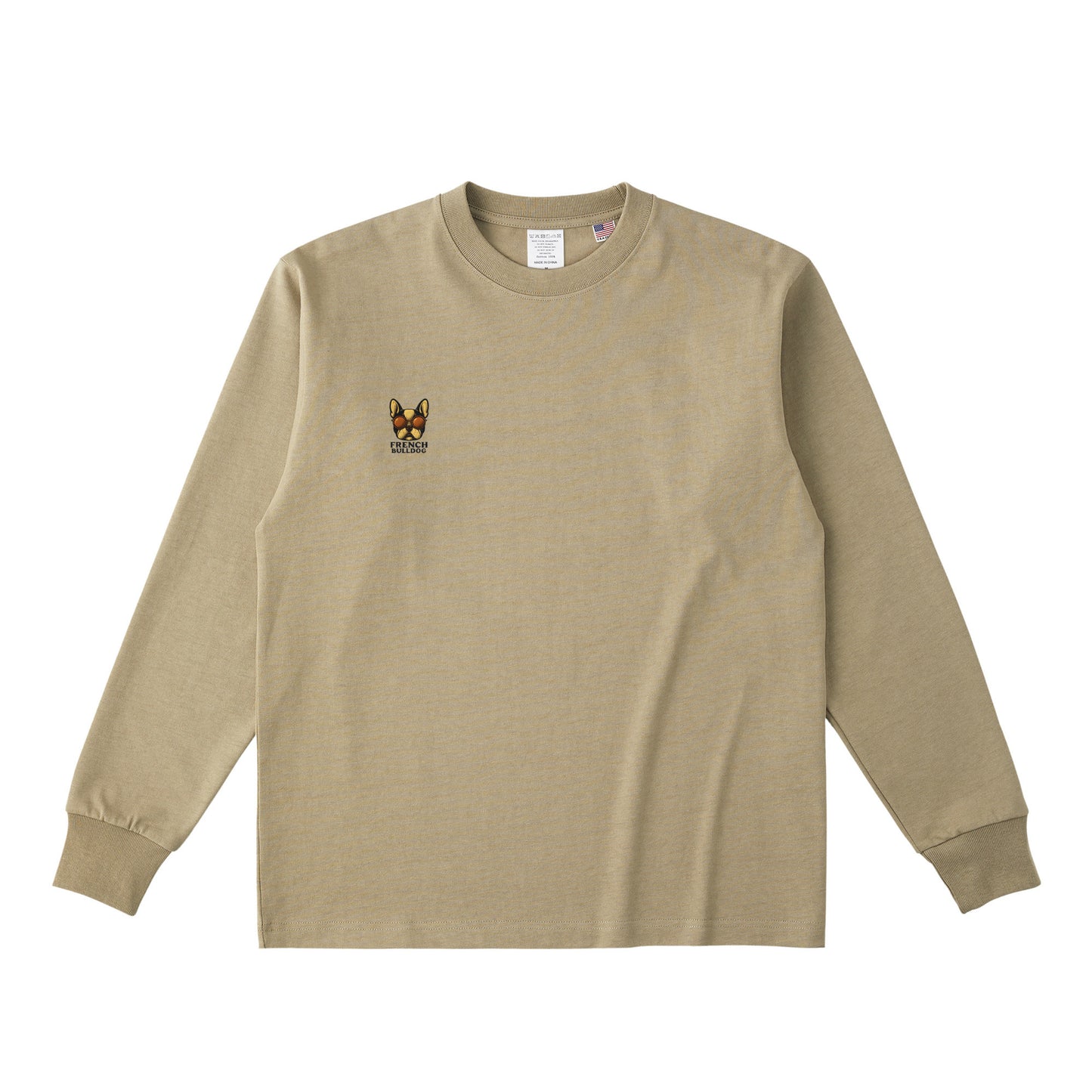 コットンロングスリーブTシャツ dull-sand image