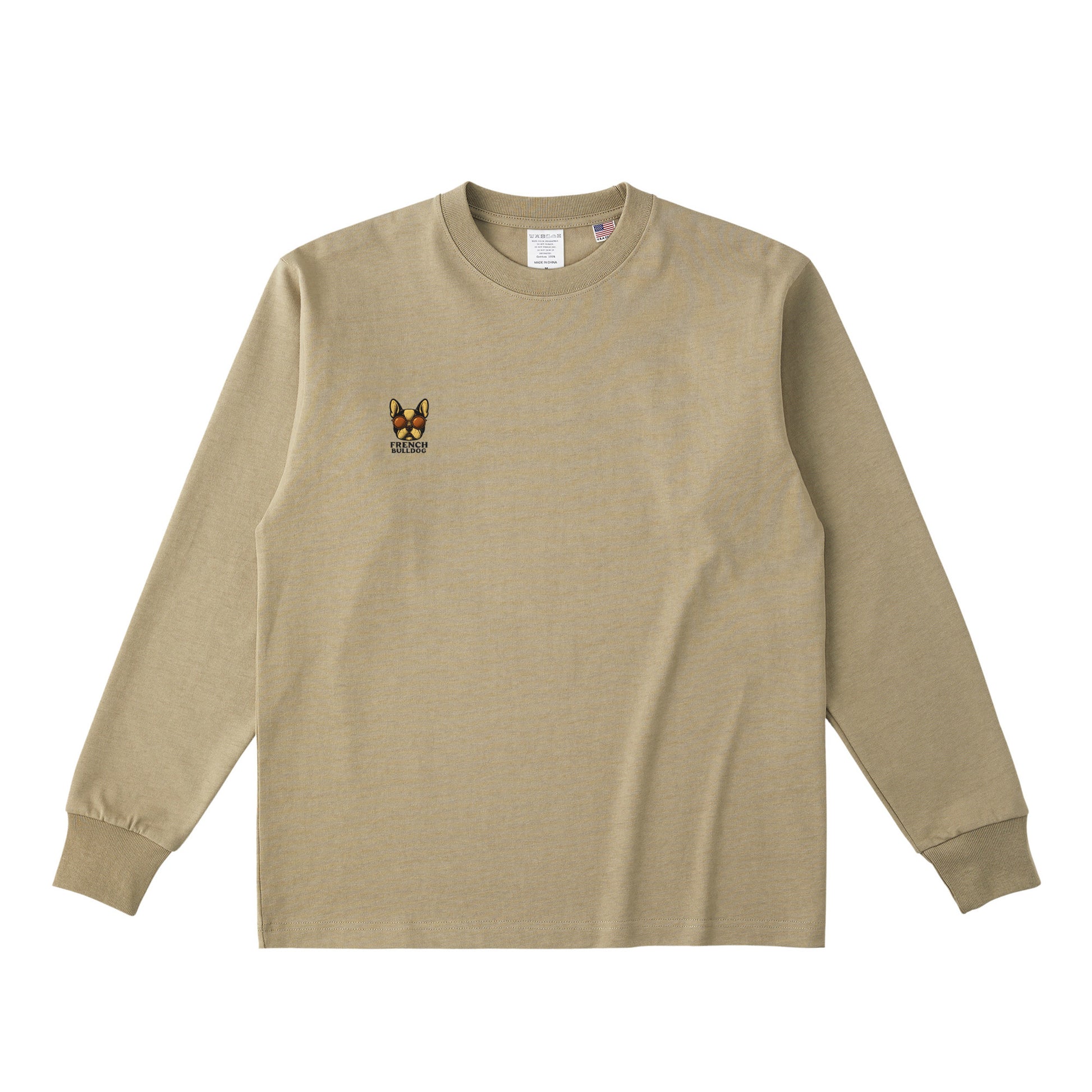 コットンロングスリーブTシャツ dull-sand image