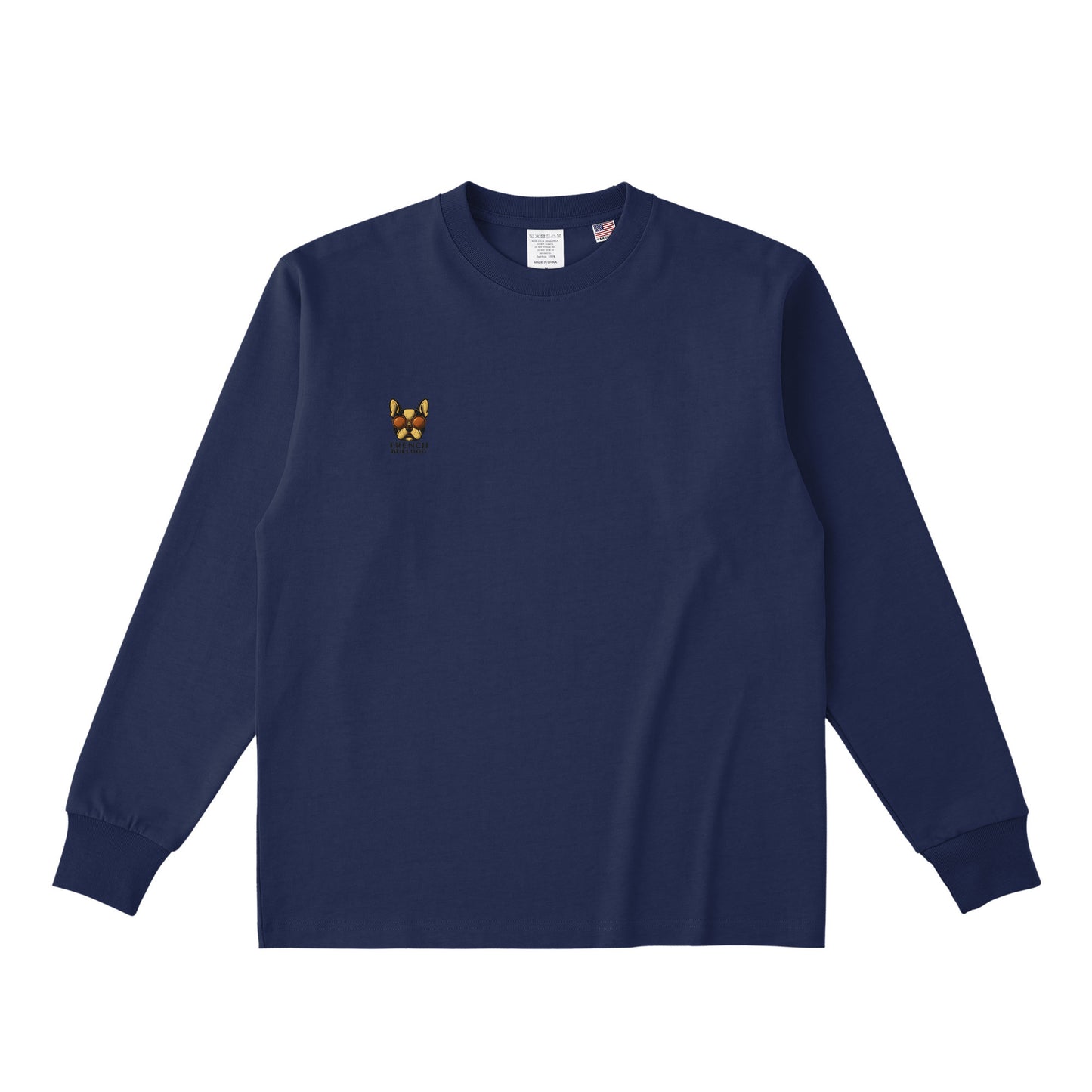 コットンロングスリーブTシャツ navy image
