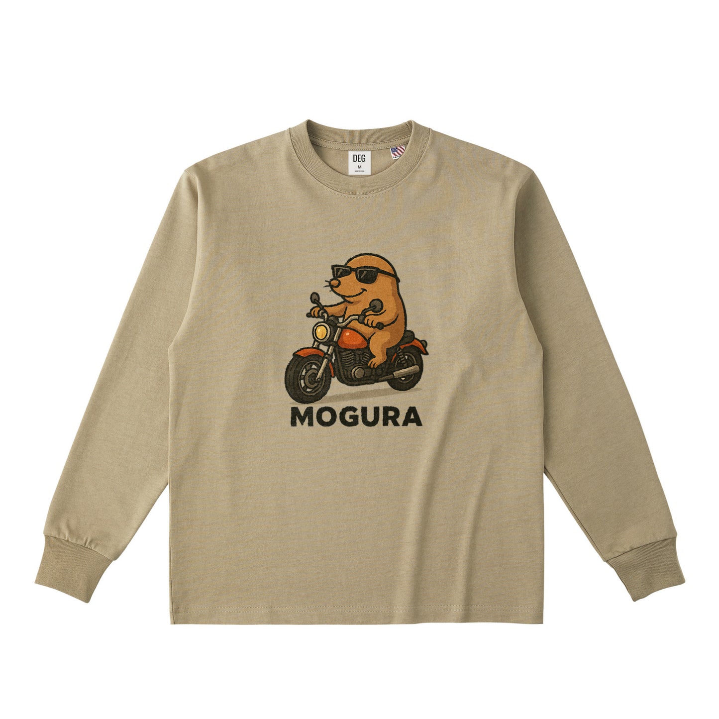 コットンロングスリーブTシャツ dull-sand image