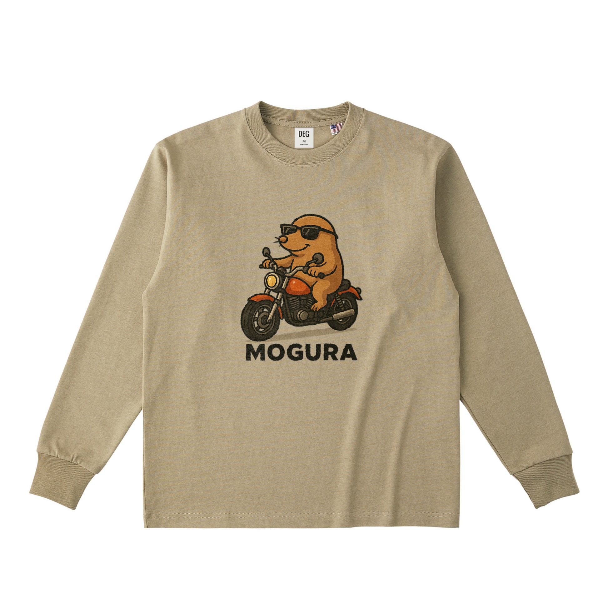 コットンロングスリーブTシャツ dull-sand image