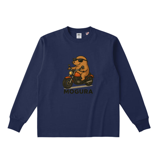 コットンロングスリーブTシャツ navy image