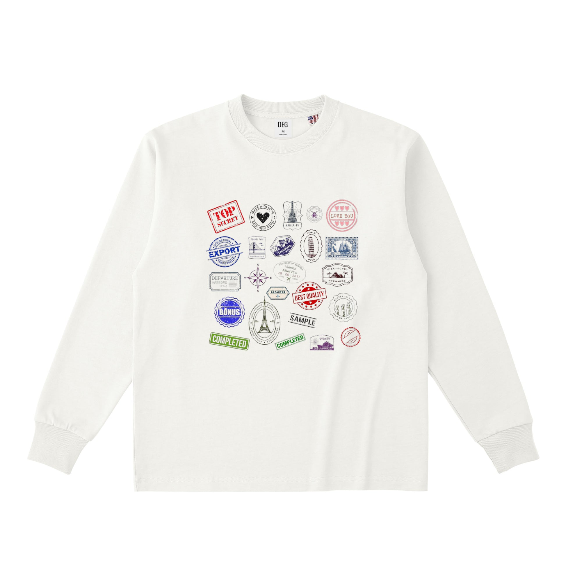 コットンロングスリーブTシャツ natural image