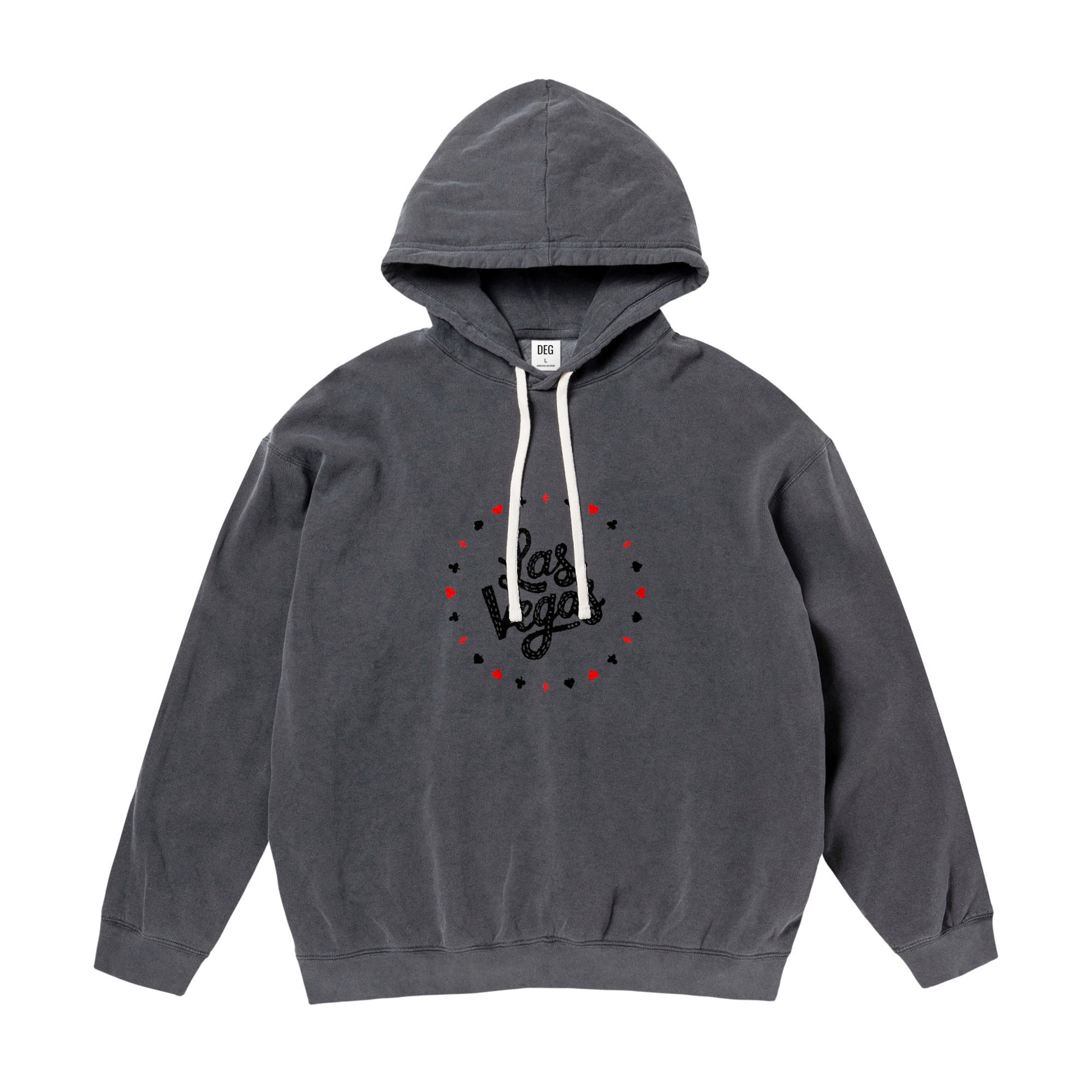 ガーメントダイライトウェイトフーデッドスウェットシャツ pepper image