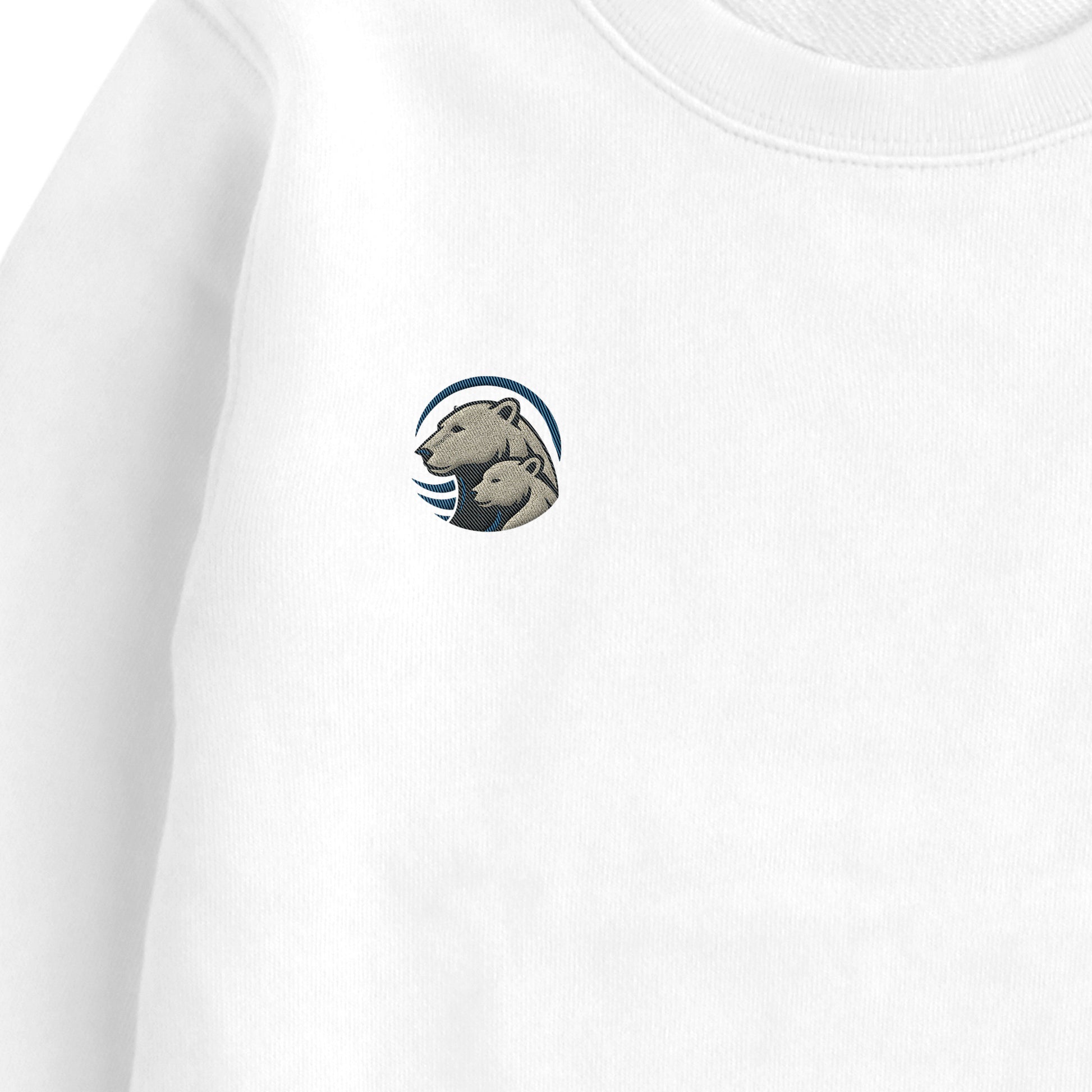 クルーネックライトトレーナー white image