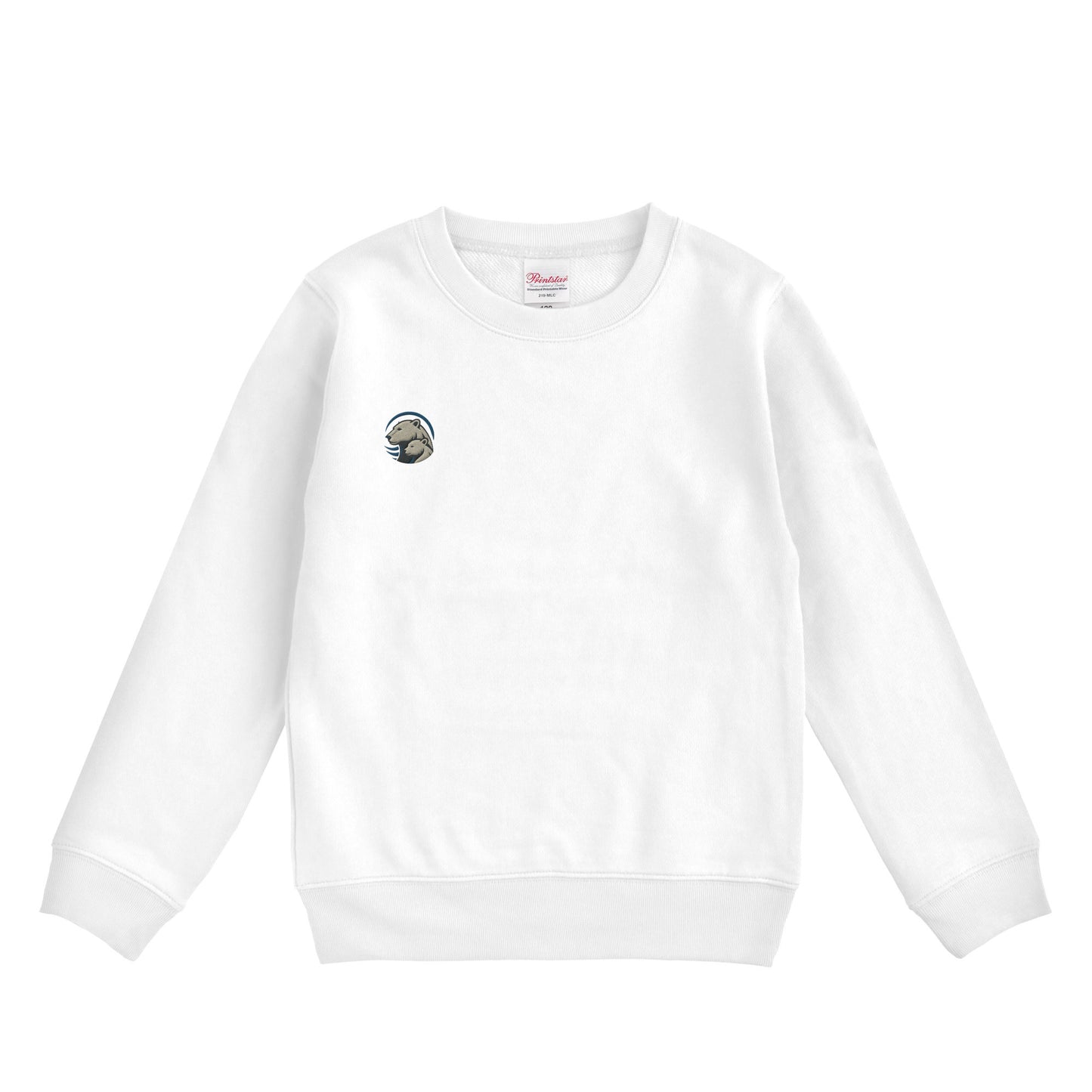 クルーネックライトトレーナー white image