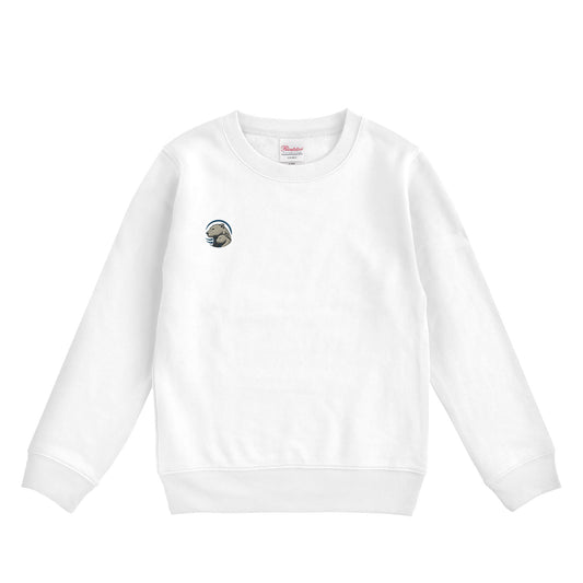 クルーネックライトトレーナー white image