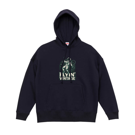 ビッグシルエット スウェット プルオーバー パーカ（裏起毛） navy image