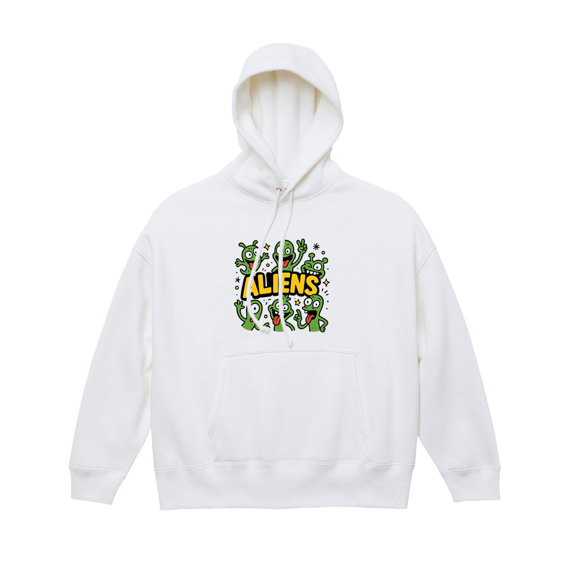 ビッグシルエット スウェット プルオーバー パーカ（裏起毛） white image