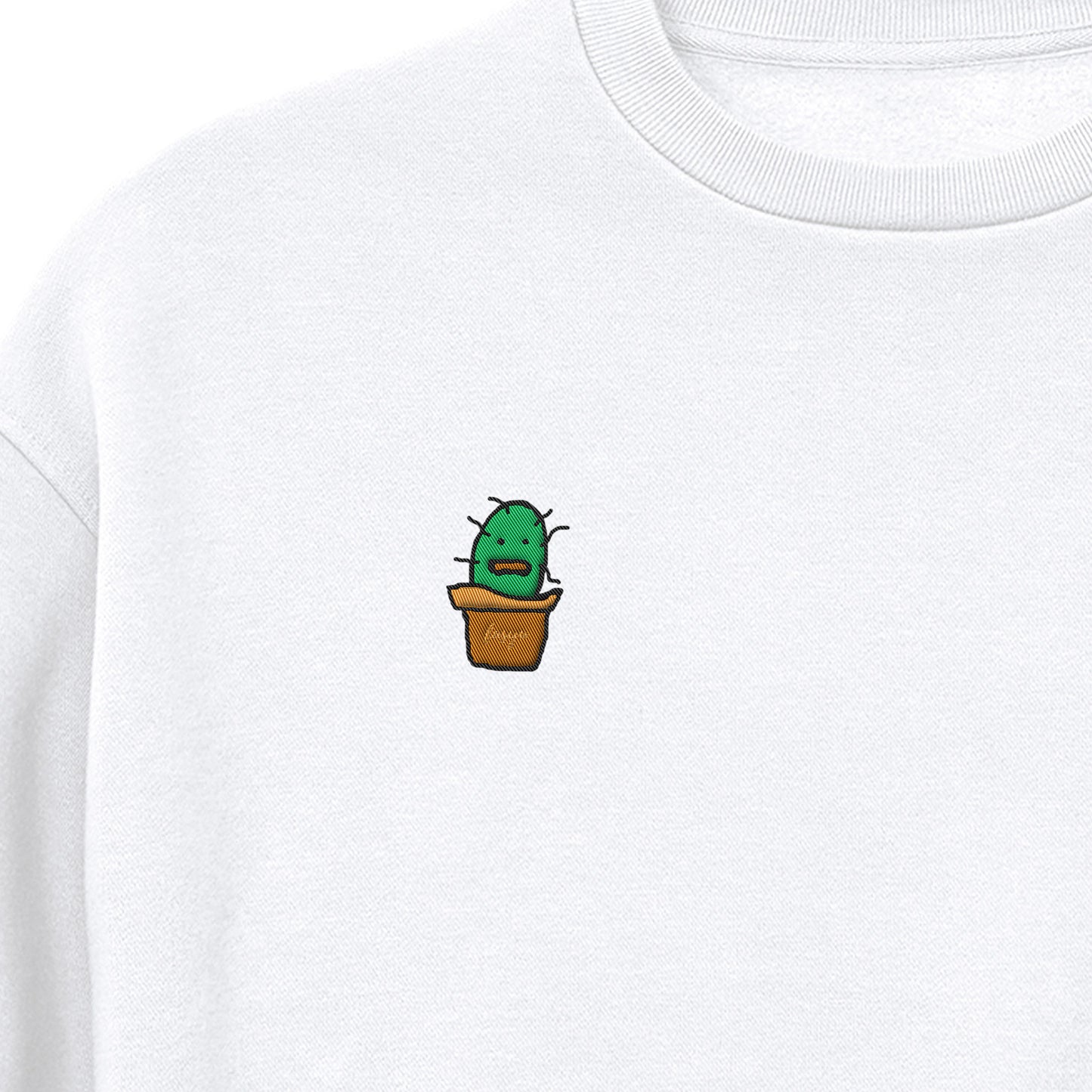 さぼさん　みいつけた！　スウェット　オリジナル作品 white image