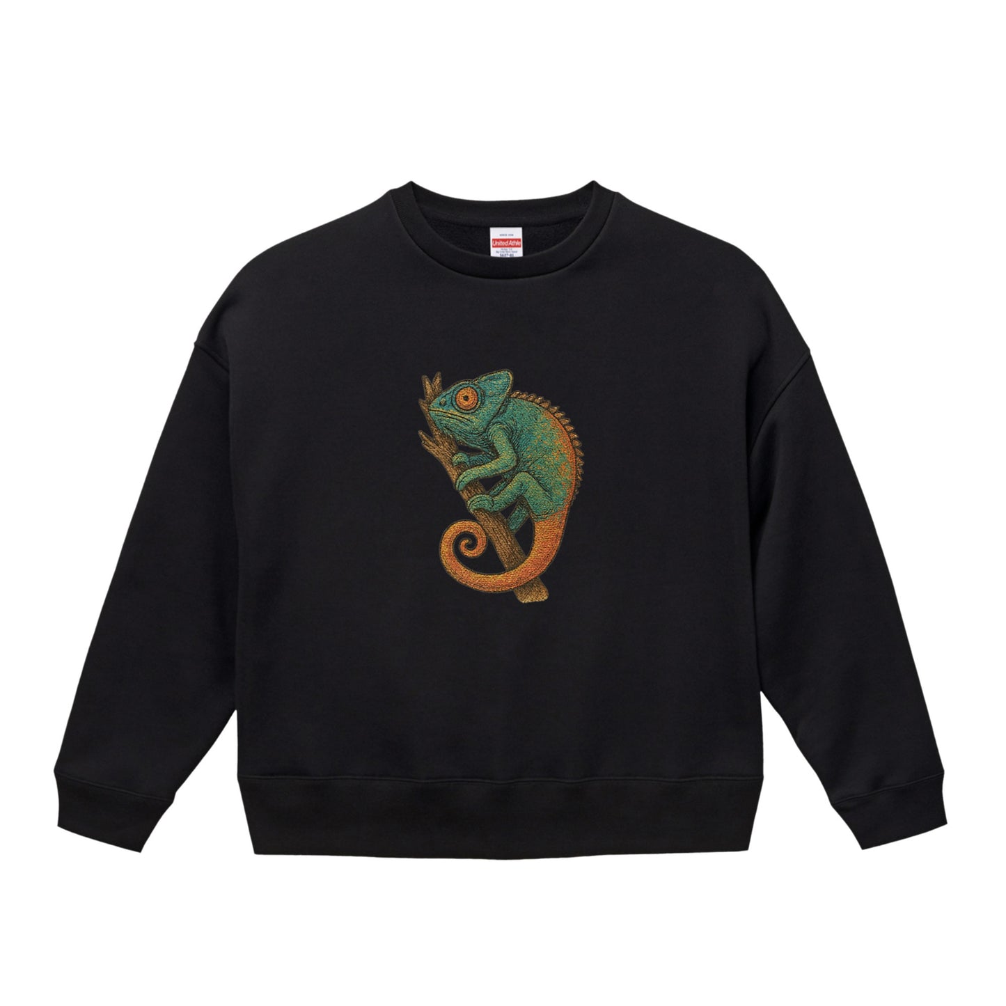  ビッグシルエット クルーネック スウェット（裏起毛） black image