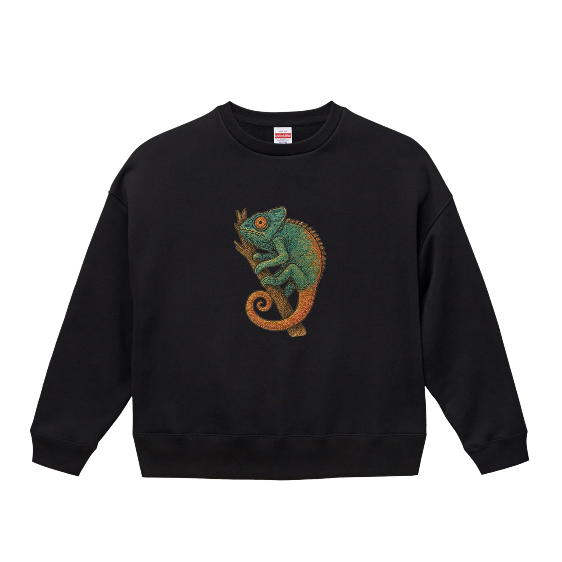  ビッグシルエット クルーネック スウェット（裏起毛） black image