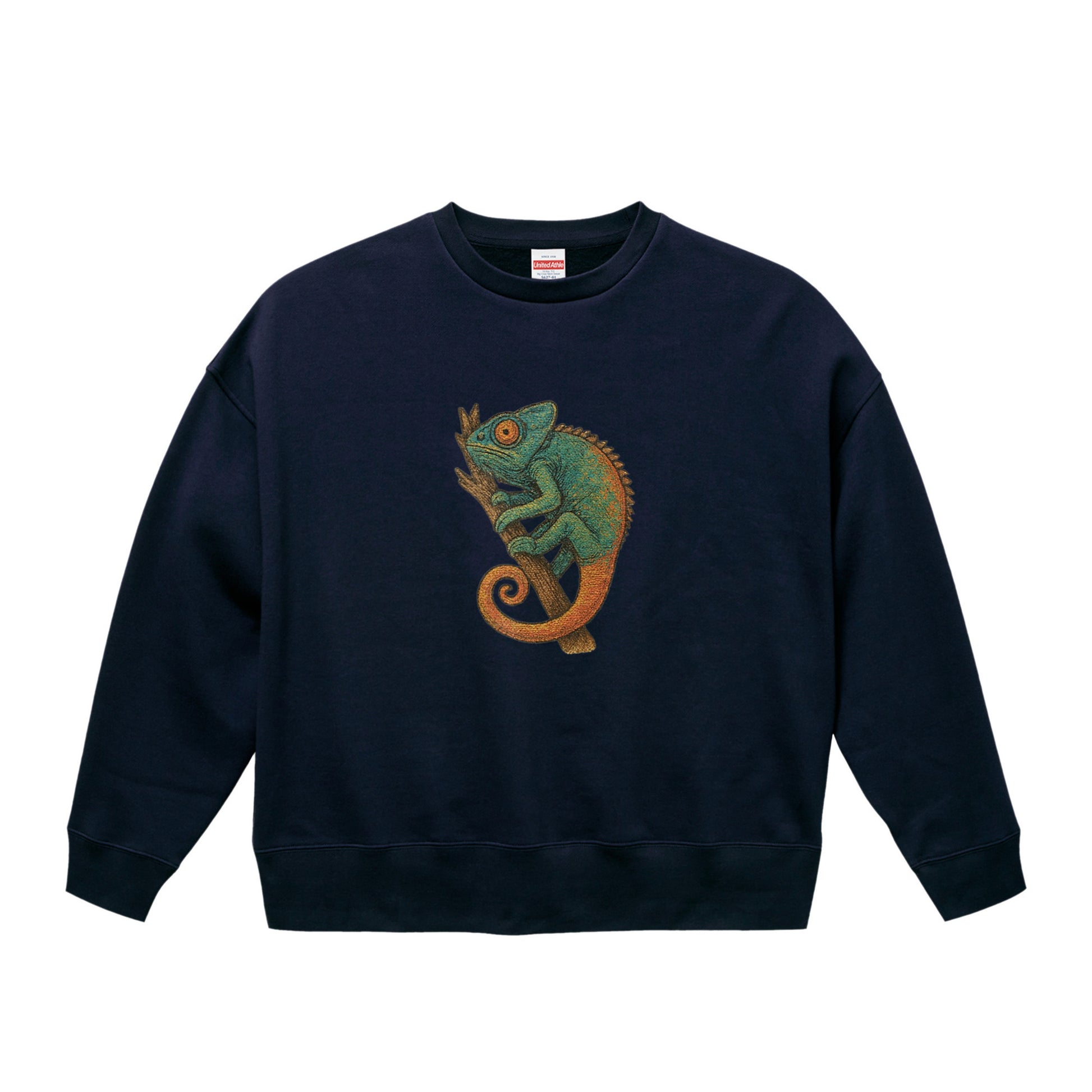  ビッグシルエット クルーネック スウェット（裏起毛） navy image