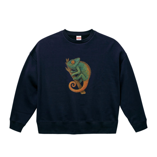  ビッグシルエット クルーネック スウェット（裏起毛） navy image