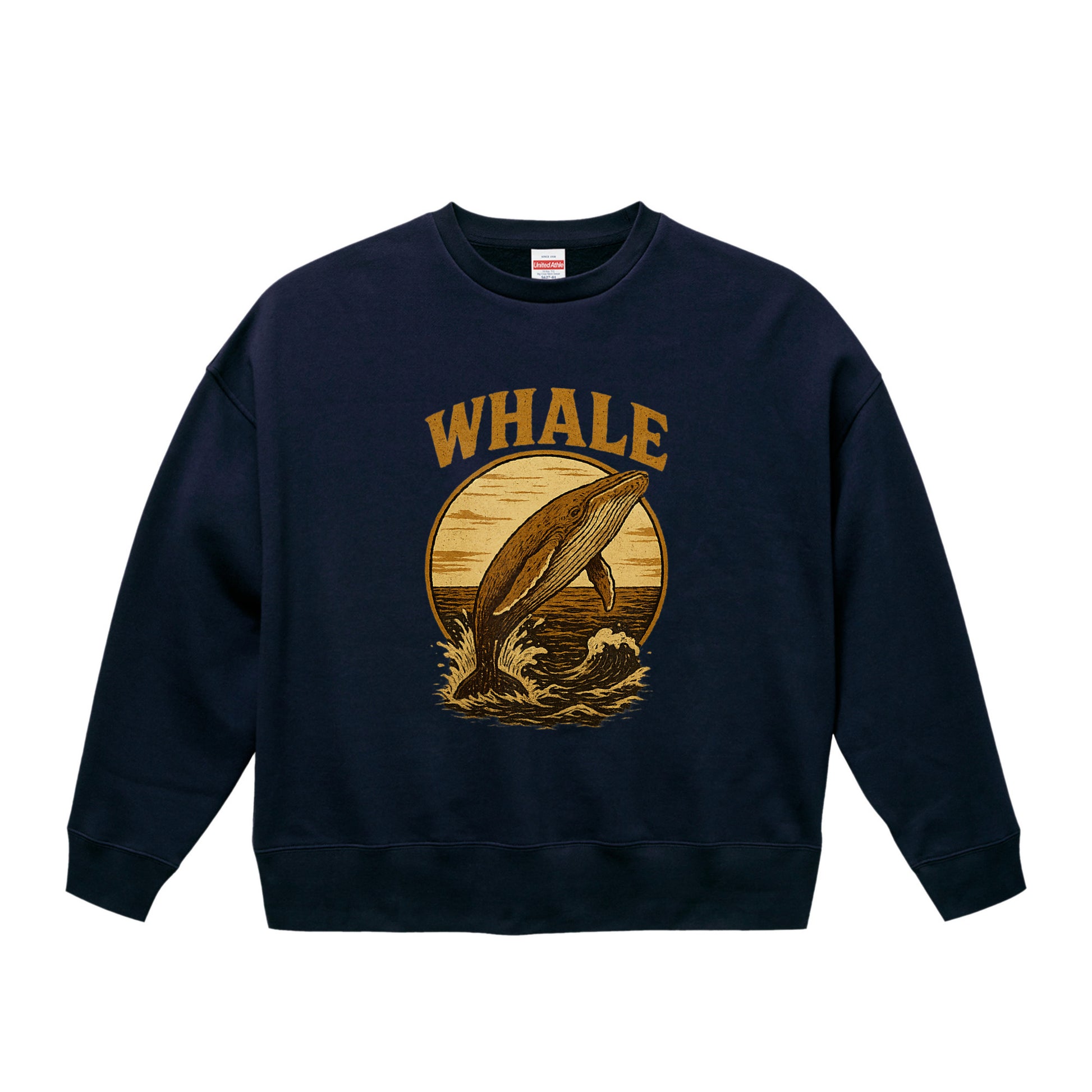 ビッグシルエット クルーネック スウェット（裏起毛） navy image