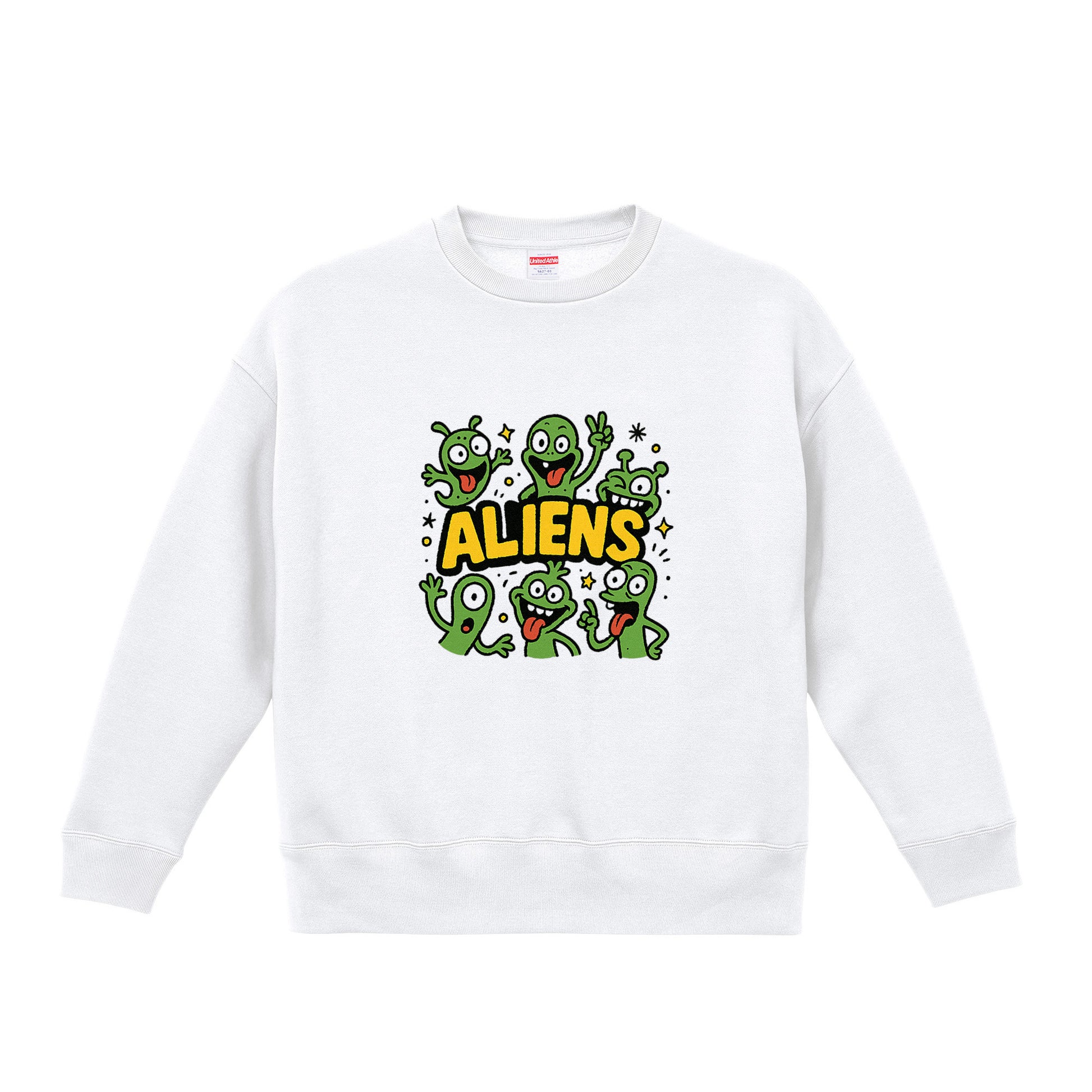  ビッグシルエット クルーネック スウェット（裏起毛） white image