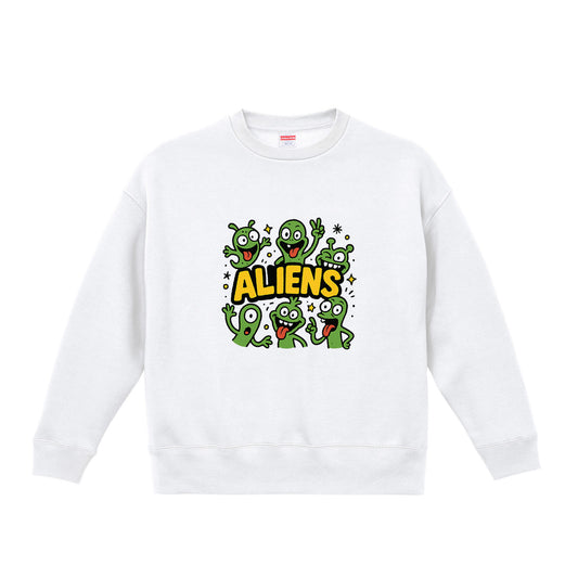  ビッグシルエット クルーネック スウェット（裏起毛） white image