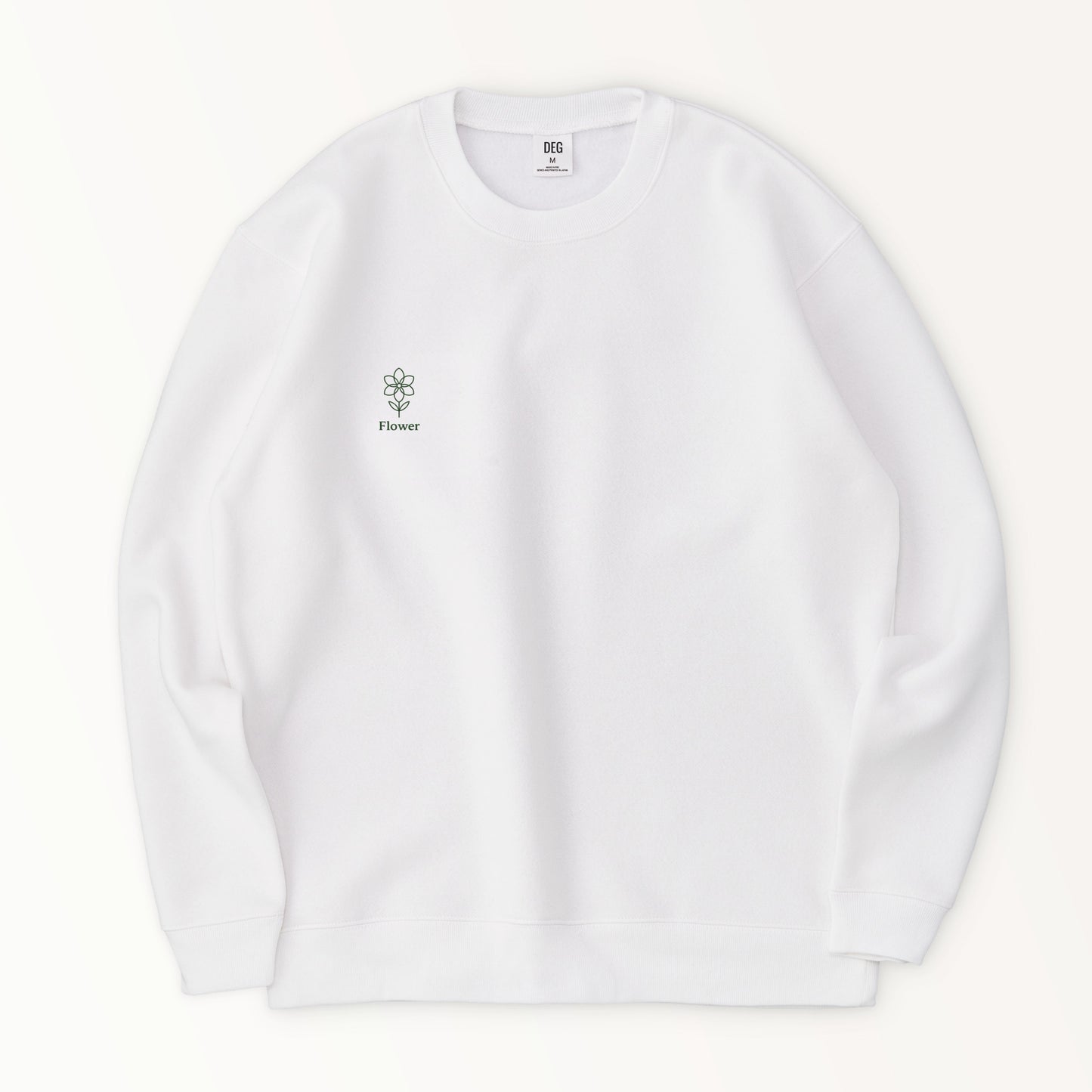 ユニセックス(男女兼用)　スタンダード 裏起毛 スウェット white image